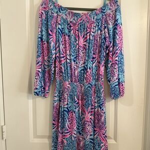 Lilly Pulitzer Pineapple Print Off The Shoulder Romper